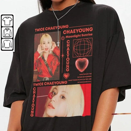 Twice CHAEYOUNG Fashion Streetwear T-shirt