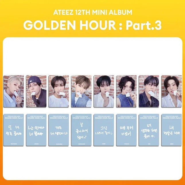 ATEEZ GOLDEN HOUR photocards set