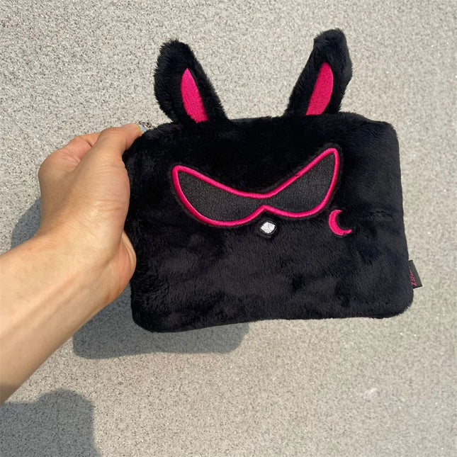 ATEEZ Black MITO Plush Purse Wallet