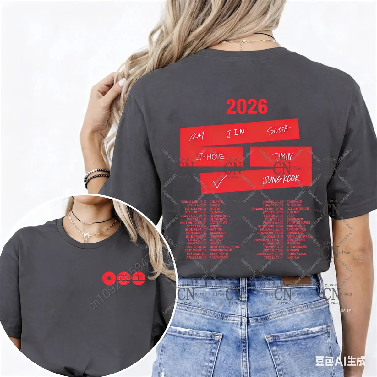 BTS ARIRANG Tシャツ Mサイズ 4TH PRE-ORDER] BTS - ARIRANG OFFICIAL MD S/S T-SHIRT (RM)