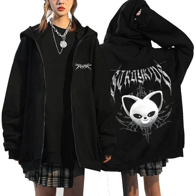 Stray Kids SKZOO EVIL Merch Zip Up Hoodie