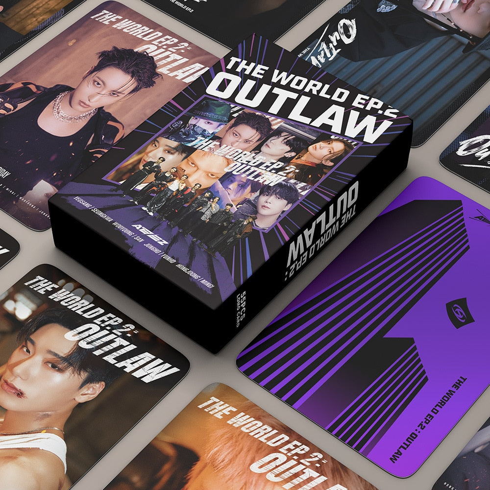 ATEEZ THE WORLD EP.2 : OUTLAW Postcard (55 cards) – Kpop Exchange