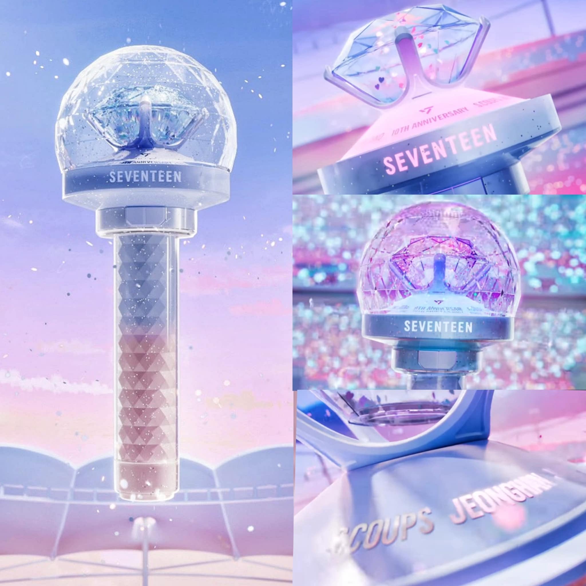 SEVENTEEN Light Stick Ver 3 10th Anniversary Official Carat Bong seventeen-light-stick-ver-3-10th-anniversary-official-carat-bong
