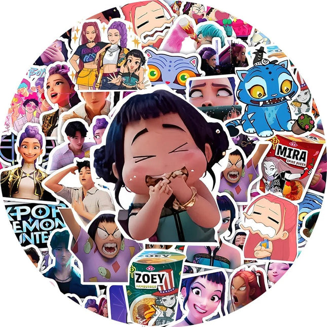 kpop demon hunters stickers set