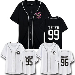 TWICE shirt streetwear baseball tee