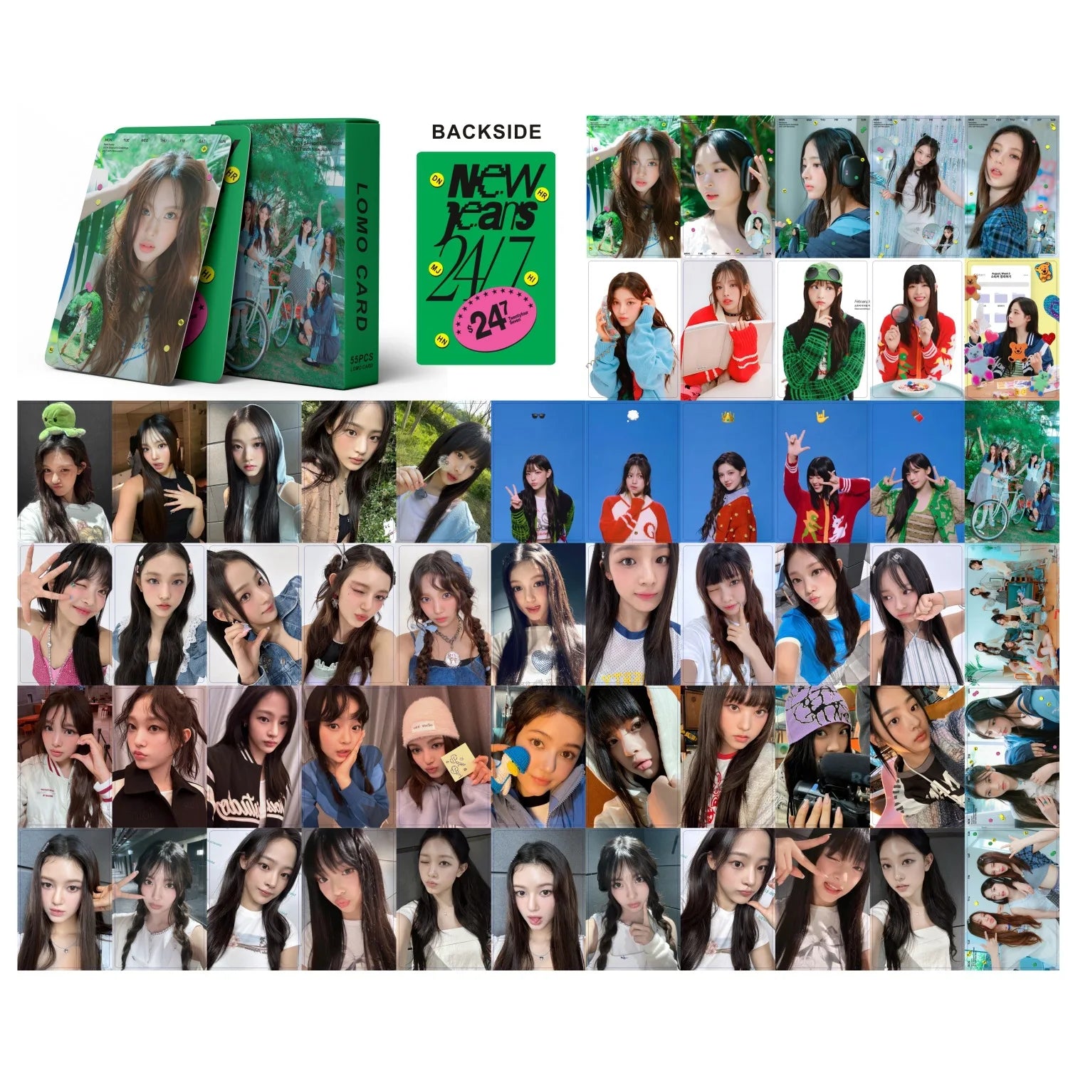 24/7 WITH NEWJEANS 2024 SEASON'S GREETINGS Photocards (55 Cards)
