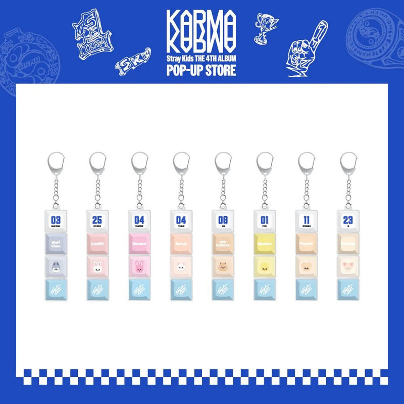 Stray Kids [KARMA Pop-Up] SKZOO Keycap Keyring