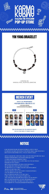stray kids karma pop up merch yin yang bracelet