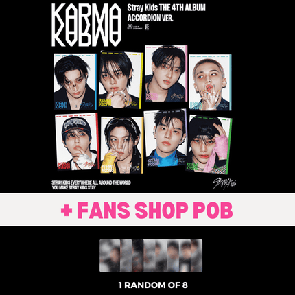 stray kids karma accordion fans shop POB