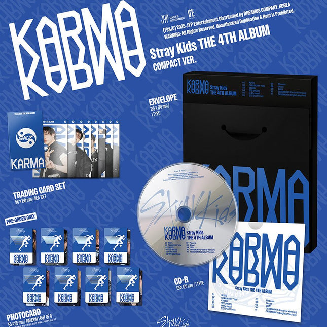 stray kids karma compact fans shop, Stray Kids - KARMA [Compact Ver], stray kids karma album, stray kids karma album versions, stray kids karma, stray kids karma songs, stray kids karma release date, stray kids karma 4th album compact ver inclusions