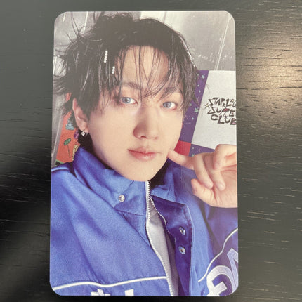 Stray Kids 2026 Season's Greetings Music Korea POB Photocard, Stray Kids Season's Greetings 2026 POB, SKZ STARLIGHT SUPPER CLUB photocard, Stray Kids SG 2026 photocard, Music Korea pre-order benefit, SKZ Season's Greetings POB, Stray Kids 2026 calendar photocard, STARLIGHT SUPPER CLUB POB, Stray Kids 2026 Season's Greetings Music Korea POB photocard official STARLIGHT SUPPER CLUB pre-order benefit featuring all 8 members Bang Chan Lee Know Changbin Hyunjin Han Felix Seungmin IN