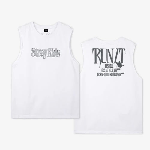 [PRE-ORDER} STRAY KIDS [RUN IT] Sleeveless Top + POB