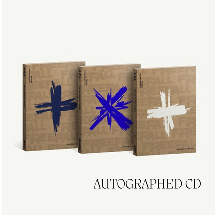 Autographed Signed TXT name chapter freefall album