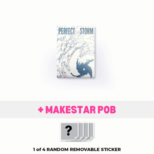 TXT PERFECT STORM Weverse Albums Ver. with Makestar POB, 1 of 4 random removable sticker
