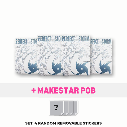 TXT PERFECT STORM Weverse Albums Ver. SET of 4 albums with Makestar POB, 4 random removable stickers