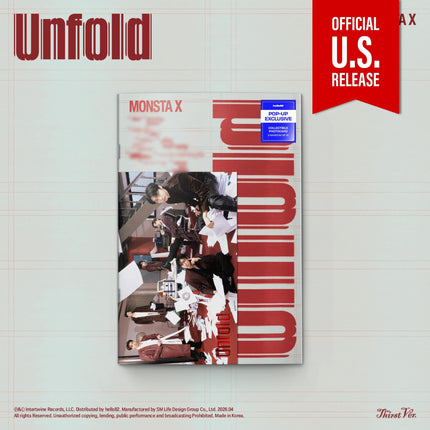 [PRE-ORDER] MONSTA X - UNFOLD Photobook Ver. [POP-UP Excl.]