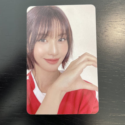 TWICE 2026 Season's Greetings Apple Music POB Photocard, TWICE Season's Greetings 2026 POB, TWICE RED WHISPERS photocard, TWICE SG 2026 photocard, Apple Music pre-order benefit, TWICE Season's Greetings POB, TWICE 2026 calendar photocard, RED WHISPERS POB, TWICE 10th anniversary, TWICE 2026 Season's Greetings Apple Music POB photocard official RED WHISPERS pre-order benefit featuring all 9 members Nayeon Jeongyeon Momo Sana Jihyo Mina Dahyun Chaeyoung Tzuyu