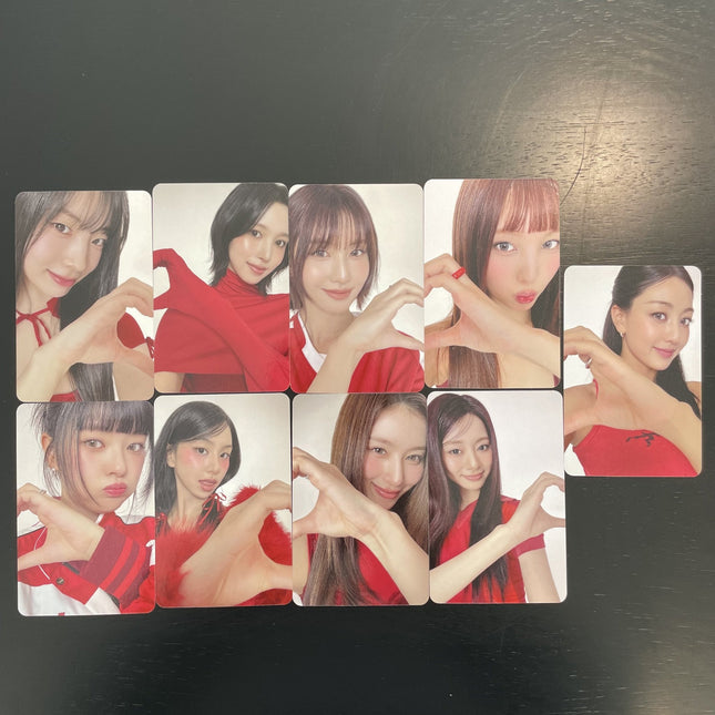 TWICE 2026 Season's Greetings Apple Music POB Photocard, TWICE Season's Greetings 2026 POB, TWICE RED WHISPERS photocard, TWICE SG 2026 photocard, Apple Music pre-order benefit, TWICE Season's Greetings POB, TWICE 2026 calendar photocard, RED WHISPERS POB, TWICE 10th anniversary, TWICE 2026 Season's Greetings Apple Music POB photocard official RED WHISPERS pre-order benefit featuring all 9 members Nayeon Jeongyeon Momo Sana Jihyo Mina Dahyun Chaeyoung Tzuyu