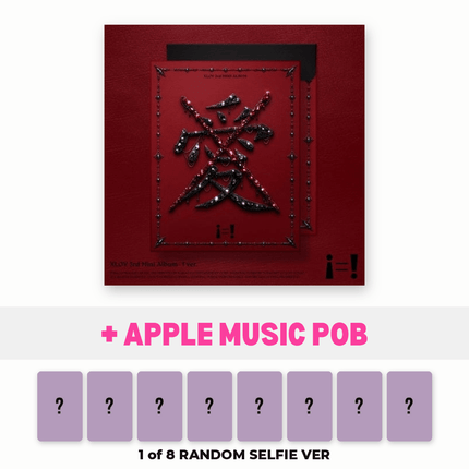 XLOV i=! 3rd Mini Album ! Version with Apple Music POB – 1 of 8 random Apple Music exclusive selfie photocards