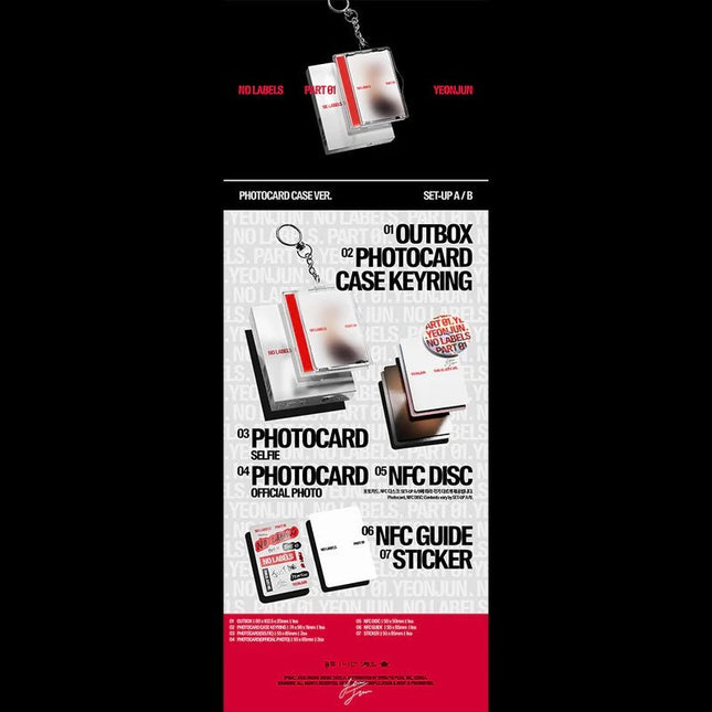 yeonjun no labels photocard case version