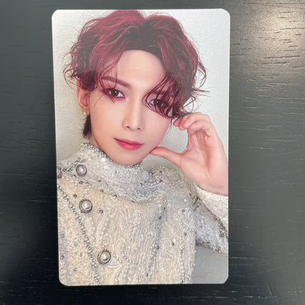 ATEEZ Yeosang 2025 World Tour Towards The Light Will To Power Finale Seoul YES24 PLAYCODE POB Photocard — wet look dark hair full military braid jacket
