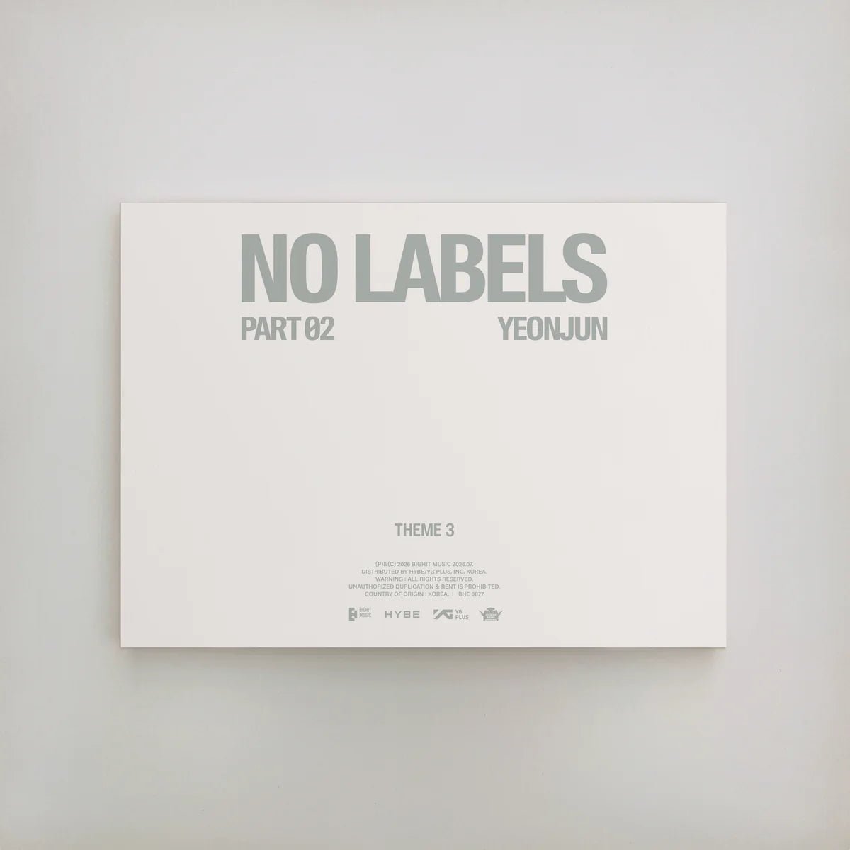 PRE-ORDER] YEONJUN NO LABELS PART 02 – Theme 1, 2, 3 | 64P