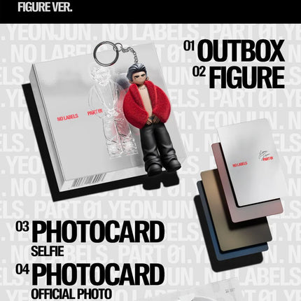 YEONJUN NO LABELS album, YEONJUN solo album, NO LABELS PART 01, YEONJUN Figure Version, TXT YEONJUN solo, YEONJUN mini figure, YEONJUN photocard, YEONJUN CD, BIGHIT Music, HYBE album, kpop solo debut, YEONJUN 2025 album, NO LABELS tracklist, buy YEONJUN album USA