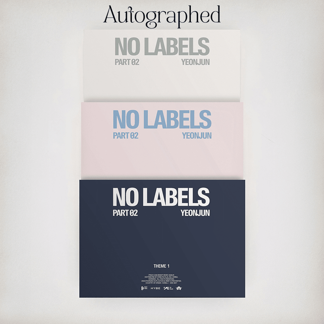 Yeonjun No Labels Part 02 Album Standard Version Autographed Signed