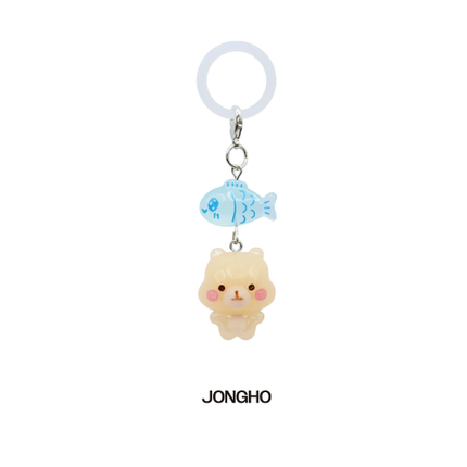 ATEEZ BLUE DRIFT Lucky Fish Charm Jongho version