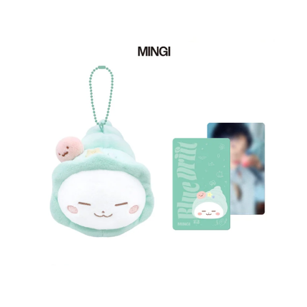 ATEEZ BLUE DRIFT Plush Sea Collection Mingi version with photocard