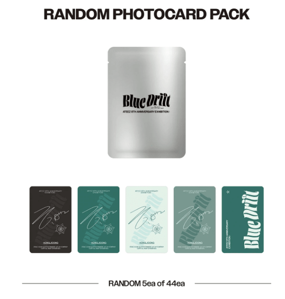 ATEEZ BLUE DRIFT Random Photocard Pack | Official 8th Anniversary