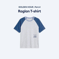 ATEEZ GOLDEN HOUR Part.4 Raglan T-shirt, ATEEZ raglan shirt, ATEEZ official merchandise, ATEEZ Adrenaline merch, ATEEZ 2026 shirt, ATEEZ GOLDEN HOUR Part 4 t-shirt buy USA, ATEEZ official raglan tee, ATEEZ comeback merchandise, ATEEZ GOLDEN HOUR Part 4 raglan t-shirt official KQ Entertainment merchandise front view black contrast sleeves