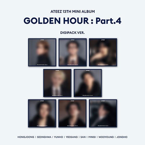 K-POP・アジア ATEEZ GOLDEN HOUR Pt4 (DIGIPACK) OT8 ATEEZ GOLDEN HOUR : Part.4 Digipack (Member Cover) | Pre-Order