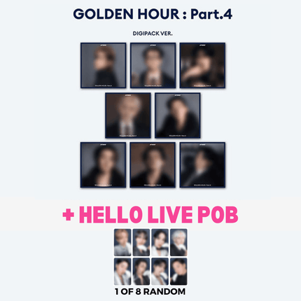 ATEEZ GOLDEN HOUR : Part.4 Digipack (Member Cover) | Pre-Order ATEEZ GOLDEN HOUR : Part.4 Digipack (Member Cover) | Pre-Order