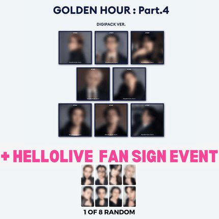 ATEEZ GOLDEN HOUR : Part.4 Digipack (Member Cover) | Pre-Order ATEEZ GOLDEN HOUR : Part.4 Digipack (Member Cover) | Pre-Order