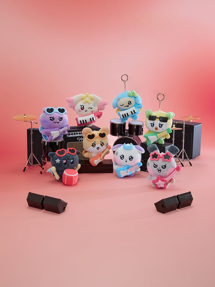 [PRE-ORDER] ATEEZ MIGHTEEZ - Rock the Stage Rockstar Plush Keyring [Lights On POP UP]