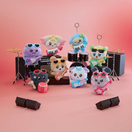 Official MIGHTEEZ Rockstar keyring details and photocard inclusion