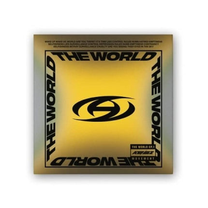 ATEEZ The World EP.1 Movement A version blue front cover – official KQ Entertainment album at Kpop Exchange USA