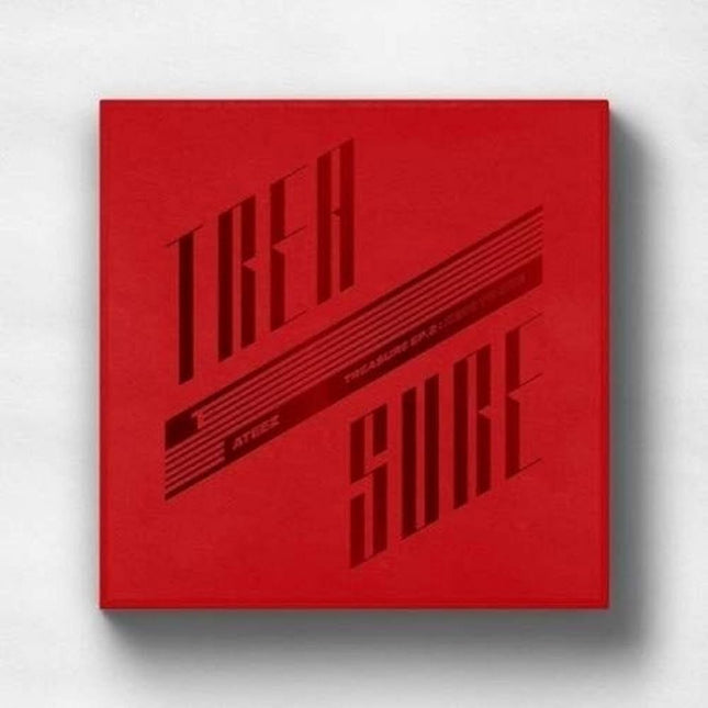 ATEEZ Treasure EP.2 Zero to One official album with 104p photobook, 12-card calendar set, photocard and folding poster – available at Kpop Exchange USA