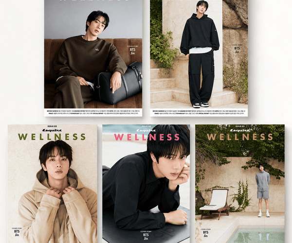 PRE-ORDER] BTS Jin Esquire Wellness Book – 5 Covers | Kpop Exchange