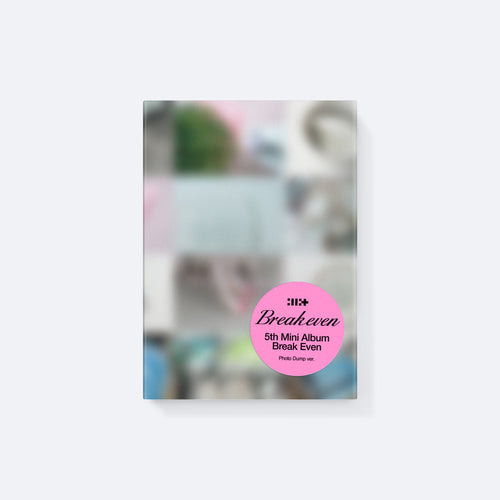 ILLIT BREAK EVEN Photo Dump Ver. 5th mini album packshot with sleeve box and 140-page photobook