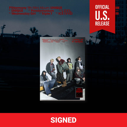 Autographed P1Harmony UNIQUE Photobook P1Harmony UNIQUE signed album pre-order, P1Harmony UNIQUE autographed photobook USA, signed P1Harmony 9th mini album, P1Harmony UNIQUE member signature, P1Harmony autographed album 2026, buy autographed P1Harmony UNIQUE, P1Harmony UNIQUE signed A Ver B Ver C Ver