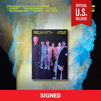 Autographed P1Harmony UNIQUE Photobook P1Harmony UNIQUE signed album pre-order, P1Harmony UNIQUE autographed photobook USA, signed P1Harmony 9th mini album, P1Harmony UNIQUE member signature, P1Harmony autographed album 2026, buy autographed P1Harmony UNIQUE, P1Harmony UNIQUE signed A Ver B Ver C Ver