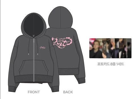 stray kids do it pop up zip up hoodie