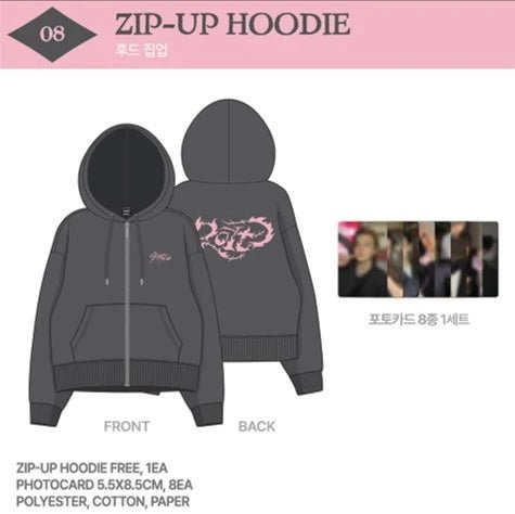 [PRE-ORDER] Stray Kids [DO IT POP-UP MD] Zip-Up Hoodie + POB