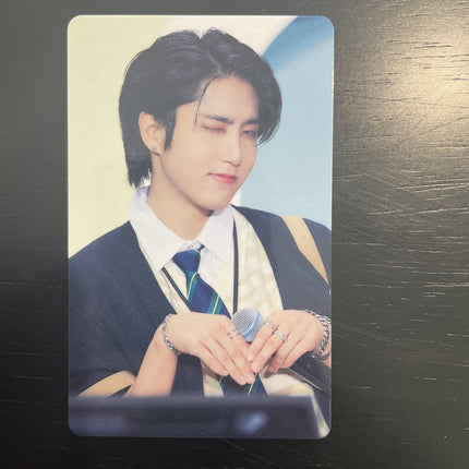 Stray Kids HMV POB, SKZ Toy World HMV photocard, Stray Kids Toy World HMV, Stray Kids Japan POB, SKZ HMV photocard set Design B, Stray Kids Fan Connecting 2024 HMV, Stray Kids SKZ Toy World HMV pre-order benefit USA, where to buy Stray Kids HMV photocard, Stray Kids SKZ Toy World HMV POB complete 8-member Design B photocard set laid out featuring Bang Chan Lee Know Changbin Hyunjin Han Felix Seungmin IN in colorful Toy World concept