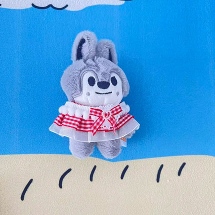 Stray Kids SKZOO Red Grid Dress Plush Doll