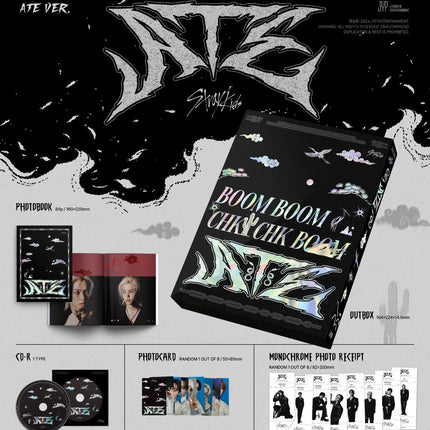Stray Kids ATE, Stray Kids ATE Limited Version, SKZ ATE album, Stray Kids Chk Chk Boom, Stray Kids 9th mini album, STAY, JYP Entertainment, 3RACHA, Bang Chan, Lee Know, Changbin, Hyunjin, Han, Felix, Seungmin, I.N, Boom Boom Chk Chk Boom
