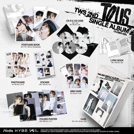 TWS TO US Closer Ver. album contents and specifications