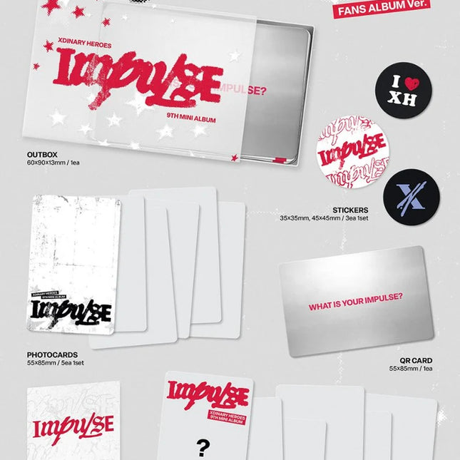 [PRE-ORDER] Xdinary Heroes – IMPULSE 9th Mini Album (FANS Album Ver.)